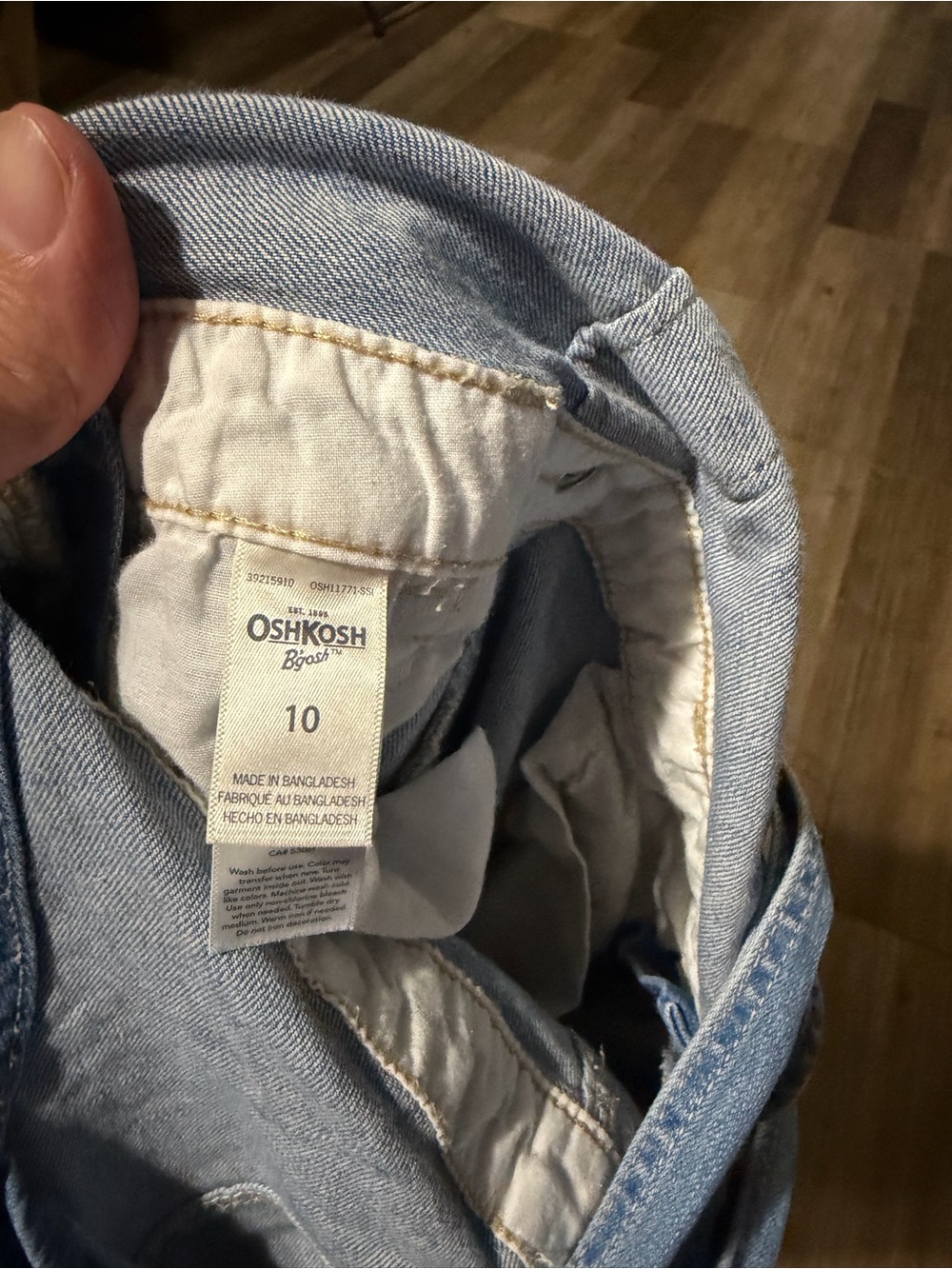 OshKosh B'gosh Light Blue Denim girls Kids Overalls - Picture 4 of 6